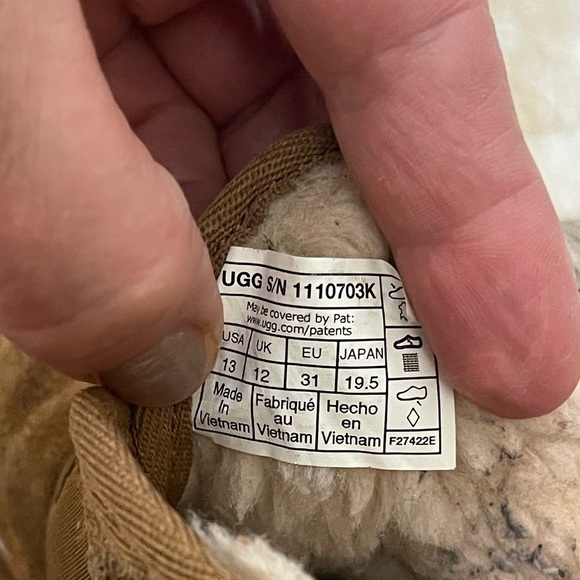 UGG Unisex Neumel II Graphic Booties Boots Shoes Size US 13 Kids Chestnut - Picture 5 of 7